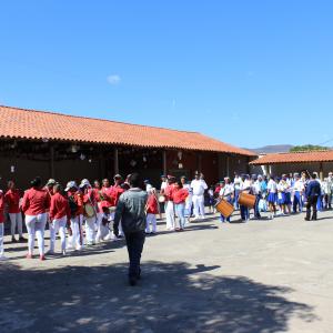 Movimentação das guardas de Marujo no 3º Encontro de Congadeiros de Sabará. 29 de julho de 2018