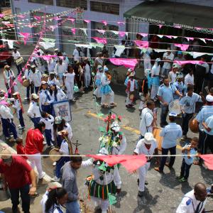 Movimento das guardas na Festa de Nossa Senhora do Rosário de General Carneiro. 16 de setembro de 2018.