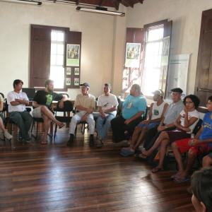 Encontro de associações, durante o I Encontro de Fandango e Cultura Caiçara - Guaraqueçaba/PR