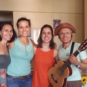 Com Raquel Dias Teixeira, pesquisadora do Cnfcp, Marinho do Nordeste e sua esposa Claudia, São Gonçalo, 2015